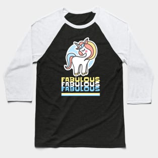 Fabulous unicorn Baseball T-Shirt